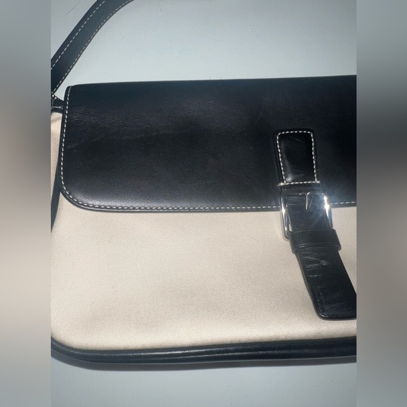 Coach Y2K Hampton Shoulder Bag 7702 in Leather and Canvas - Picture 4 of 11